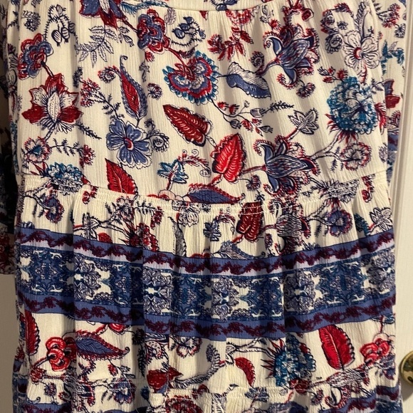 Penelope Rose Boho Floral Long Sleeve Dress Large Fairy Garden Cottage Coquette - Picture 5 of 9